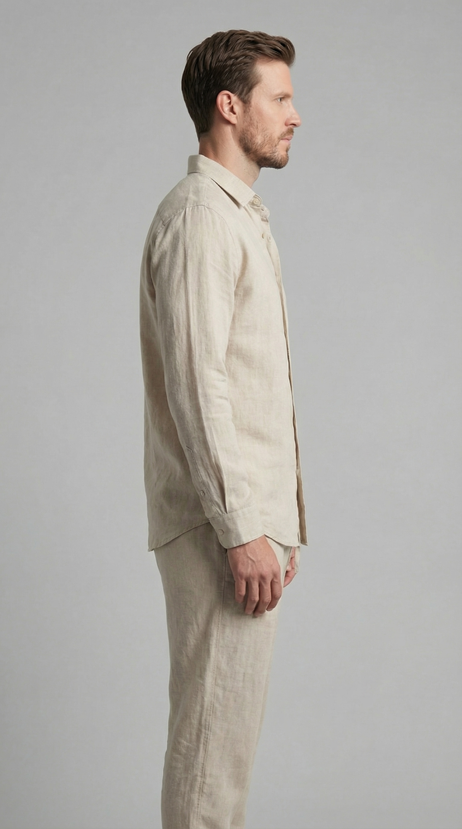 Ensemble homme en lin | ensemble deux pièces coupe slim