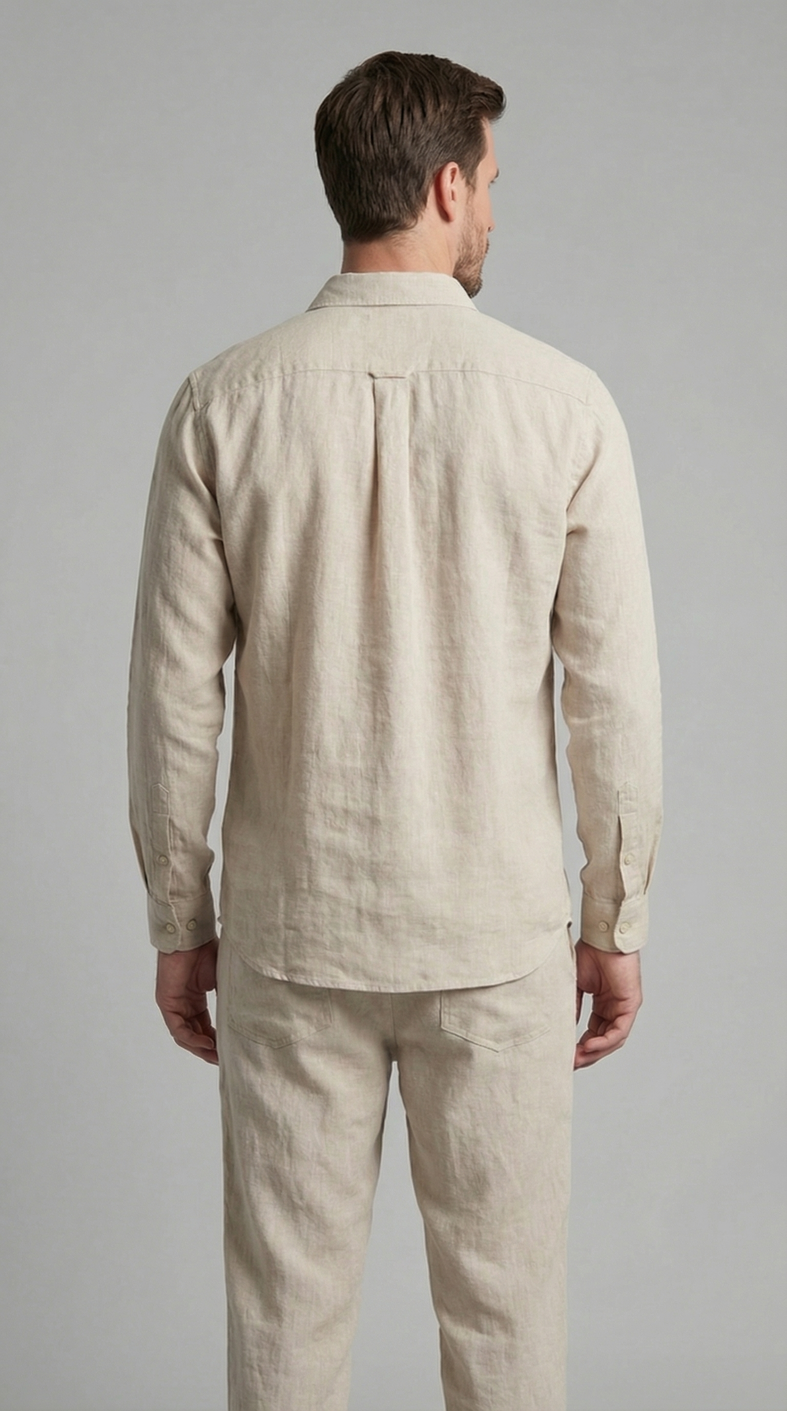 Ensemble homme en lin | ensemble deux pièces coupe slim
