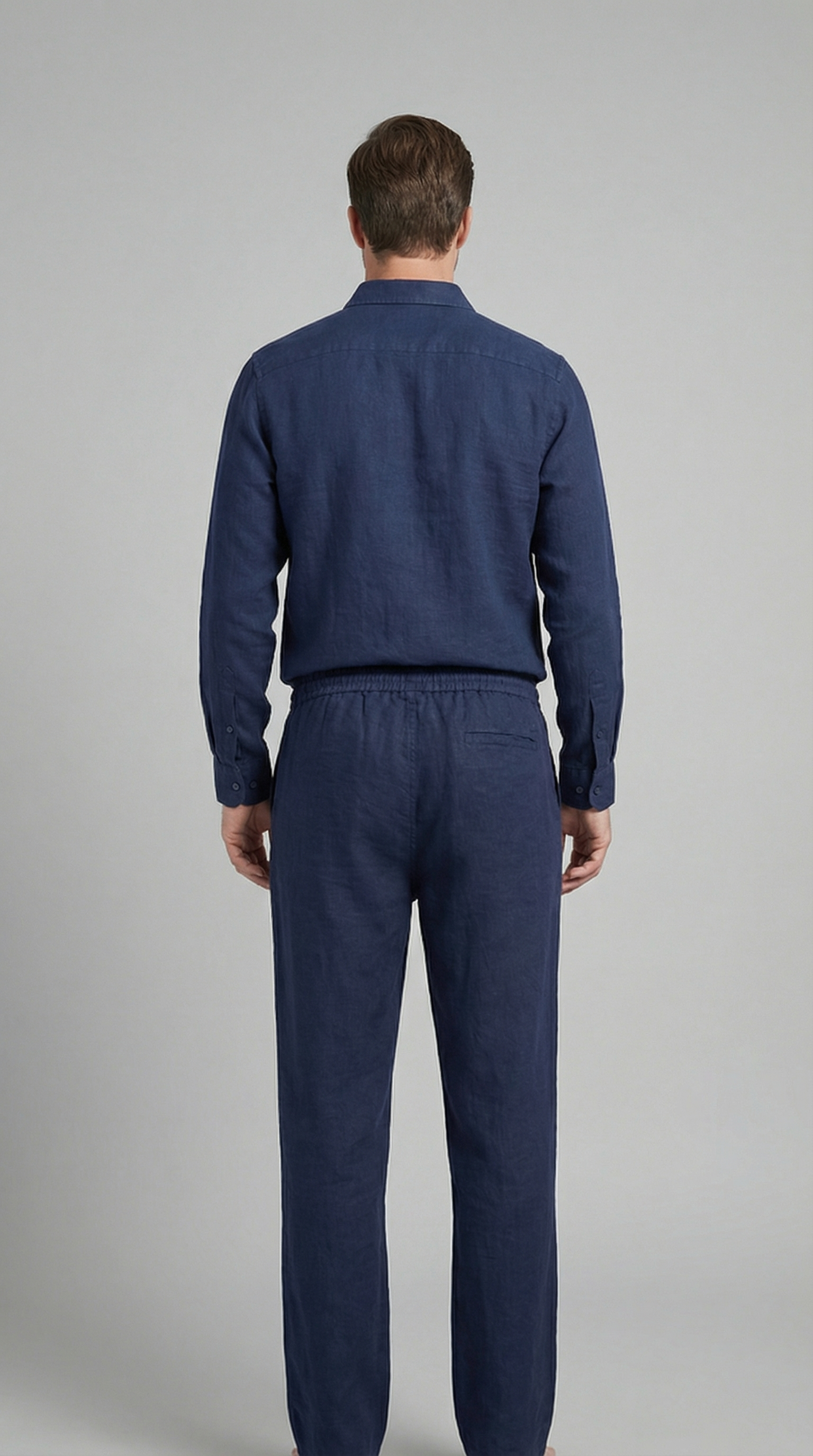 Ensemble homme en lin | ensemble deux pièces coupe slim