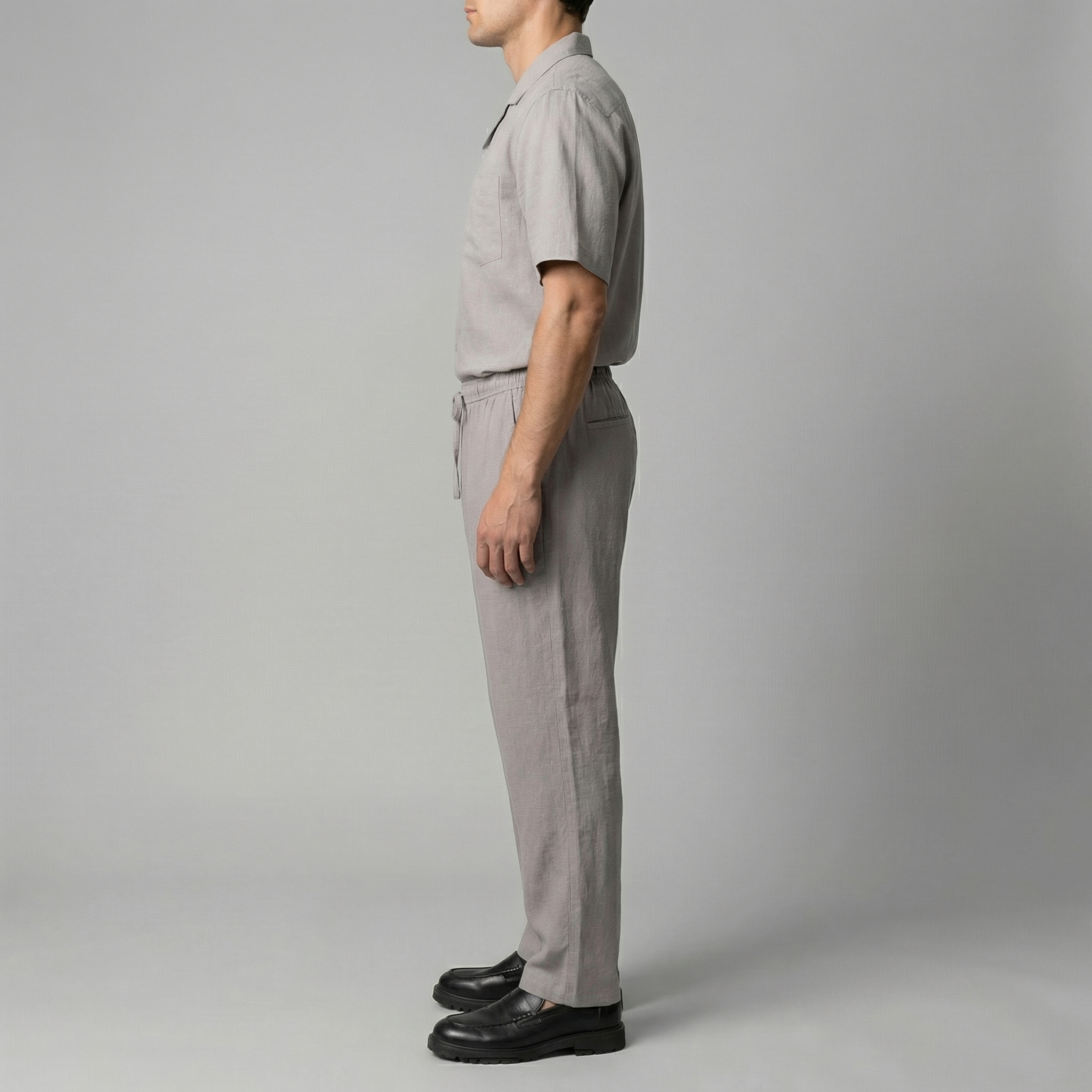Pantalón lino hombre | ajuste entallado para playa