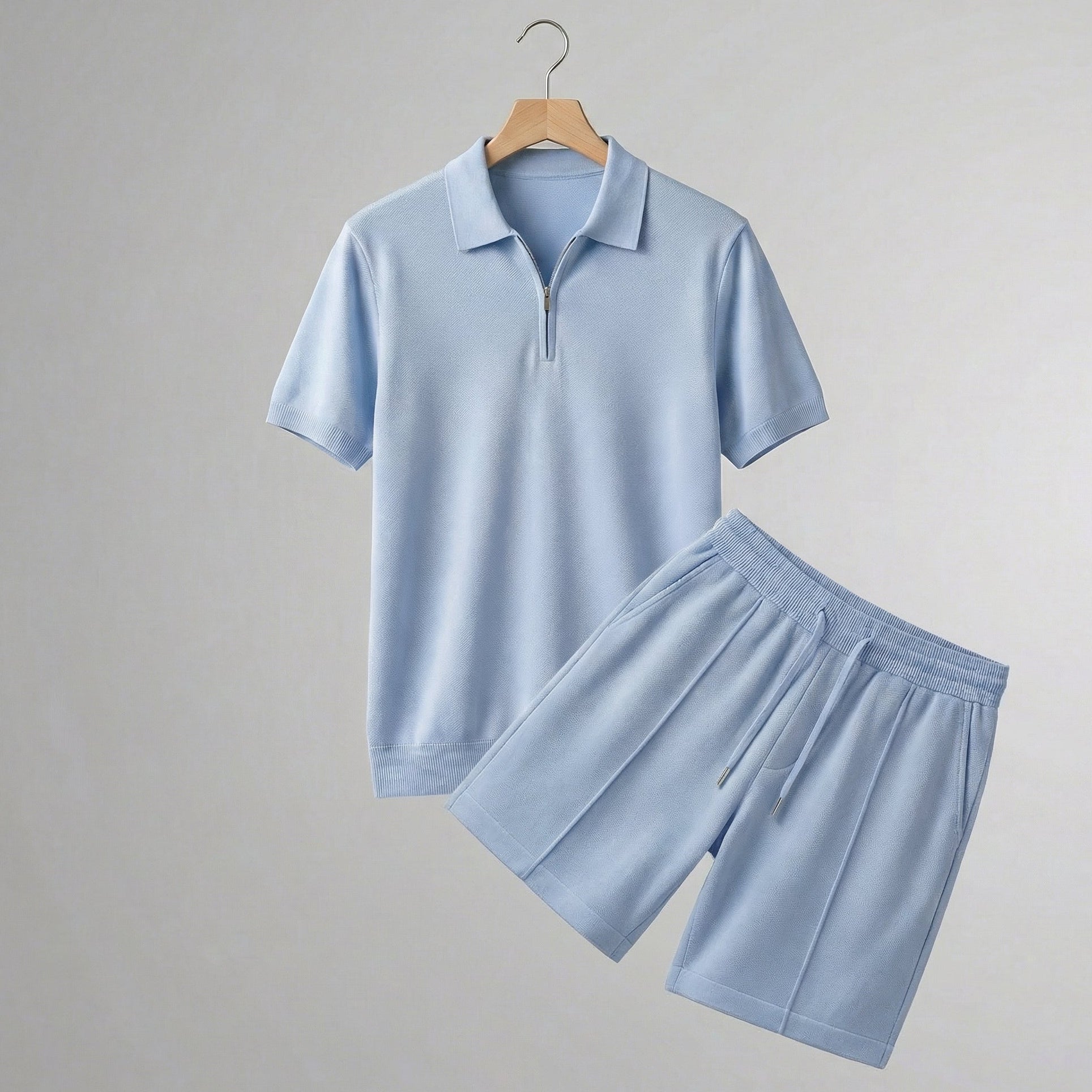 Men's polo and shorts set | casual daily cotton