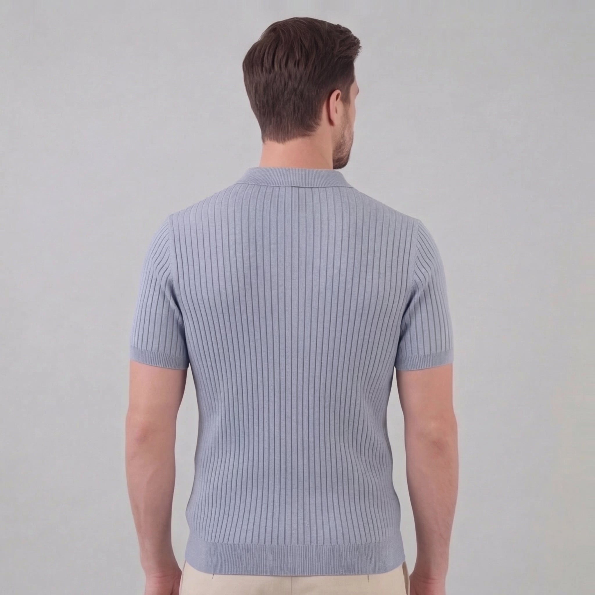 Polo punto hombre | camiseta de algodón entallada
