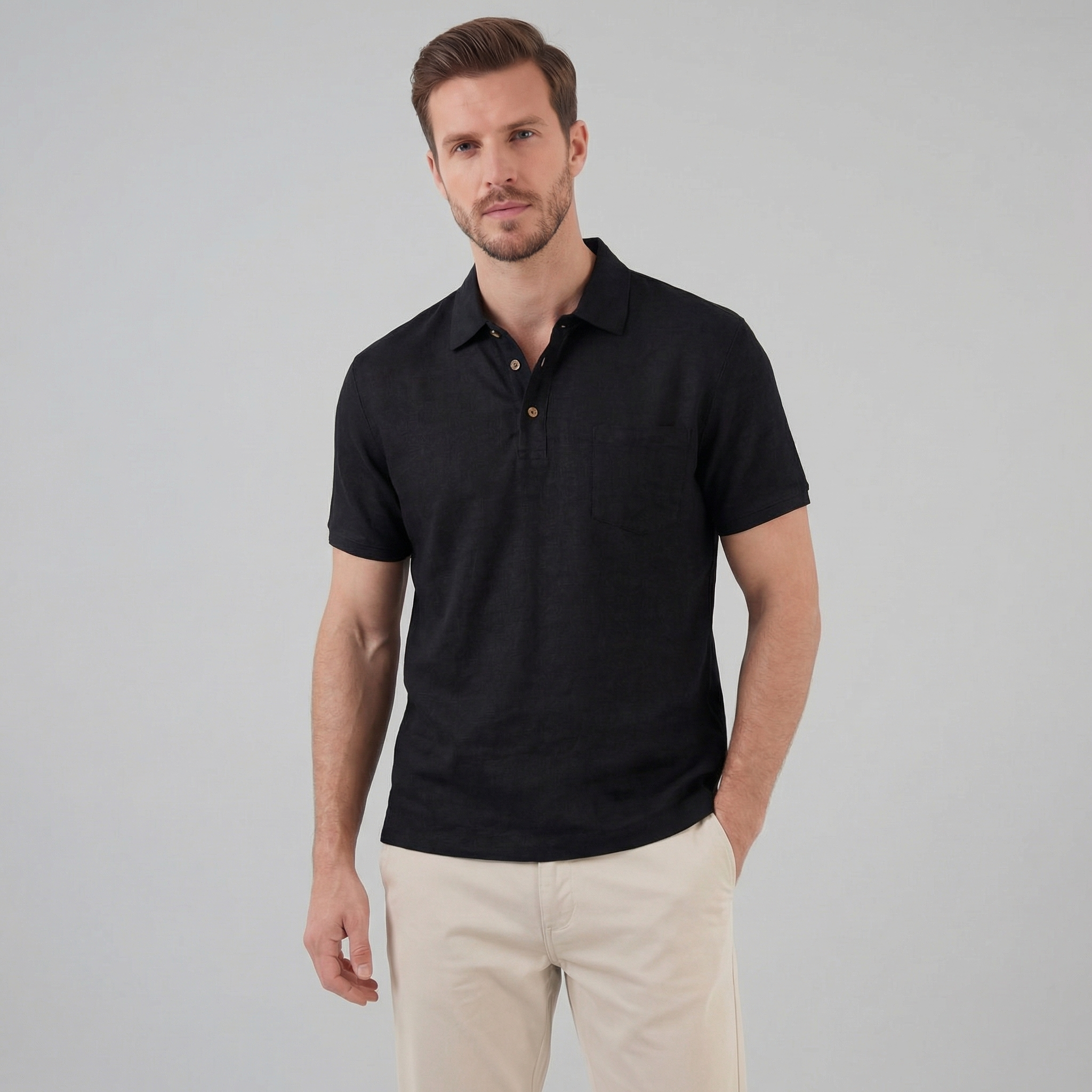 Polo manches courtes homme | t-shirt d'été décontracté