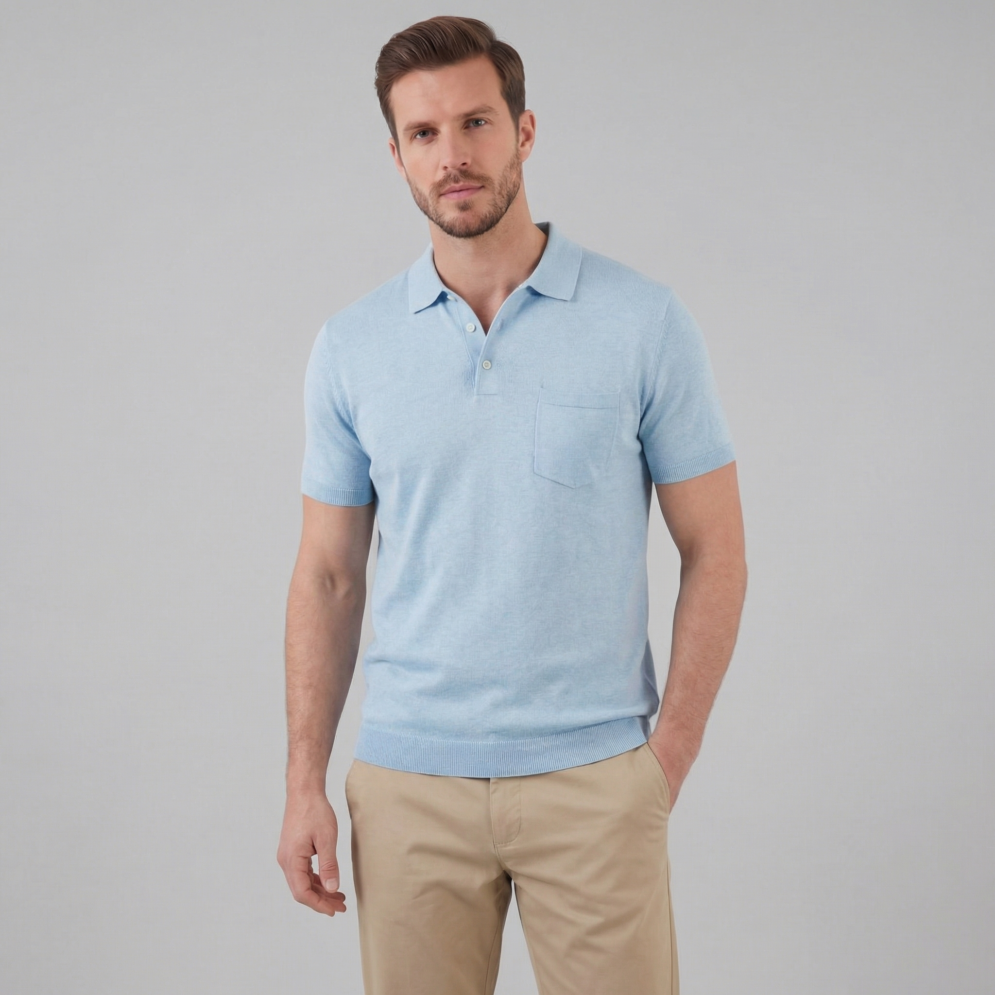 Polo manches courtes homme | t-shirt d'été décontracté