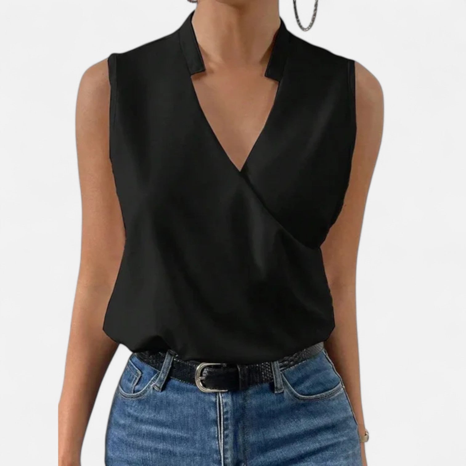 Eliaro Moda | Blusa de Verano con Escote en V para Mujer – Ligereza Casual, Estilo Atemporal