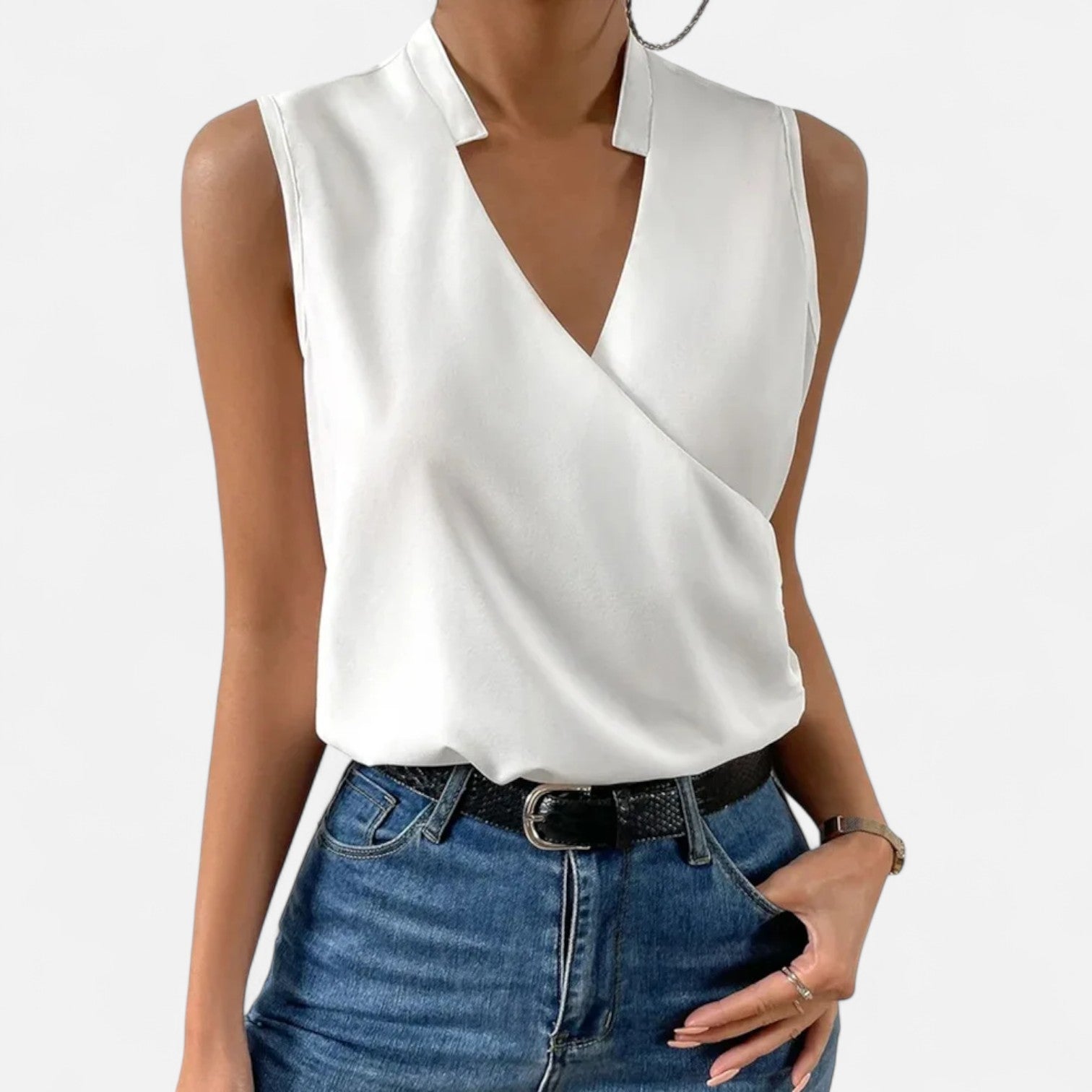 Eliaro Moda | Blusa de Verano con Escote en V para Mujer – Ligereza Casual, Estilo Atemporal