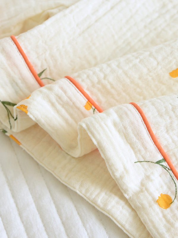 Completo Pigiama in Cotone con Camicia a Manica Corta e Pantaloni da Donna