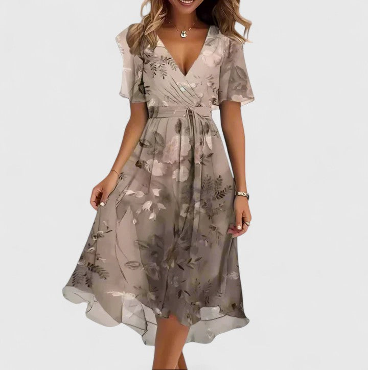 Vestito corto svasato | vestito floreale per occasioni