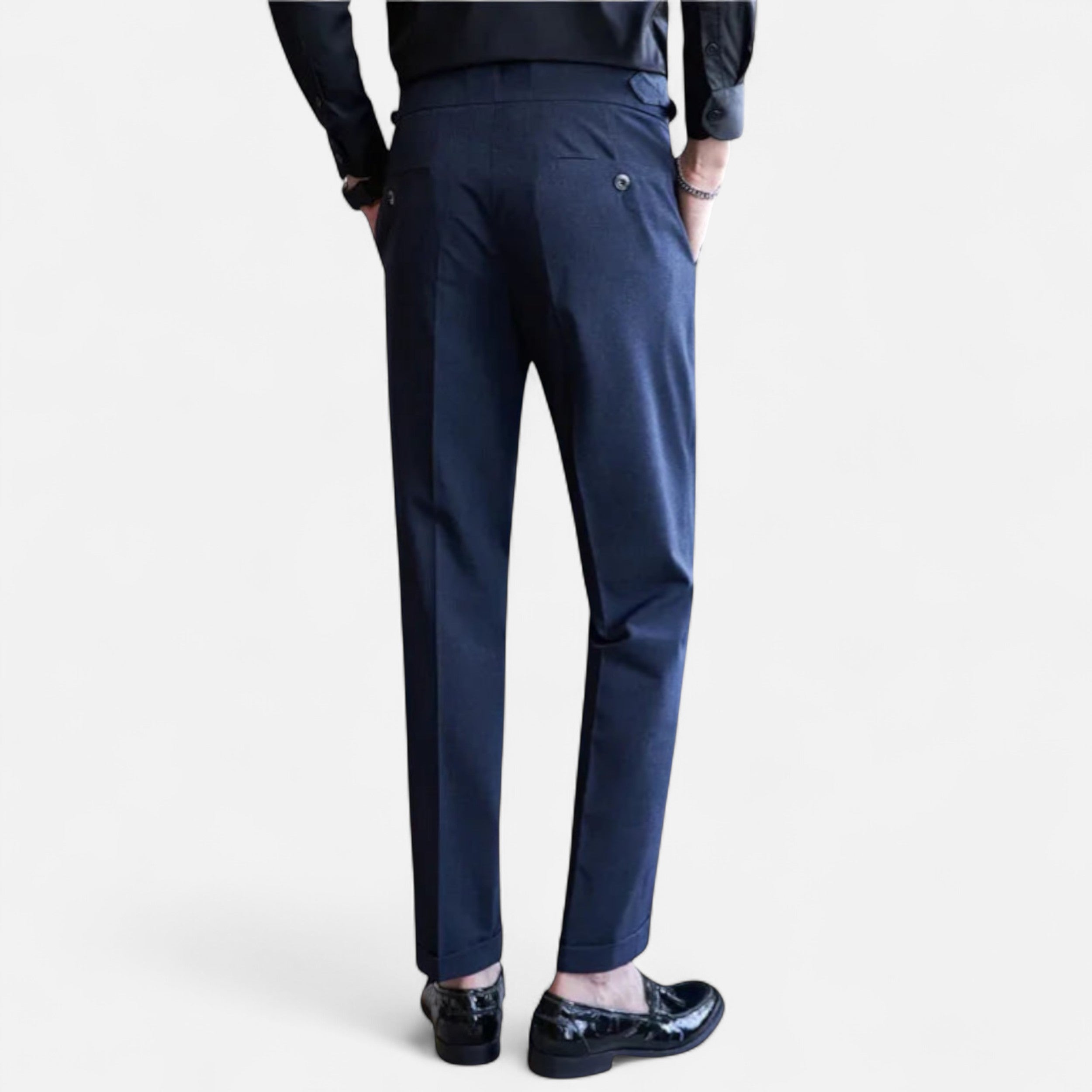 Eliaro Moda | Pantalones Elegantes Hombre Estilo Inglés Ajuste Fino