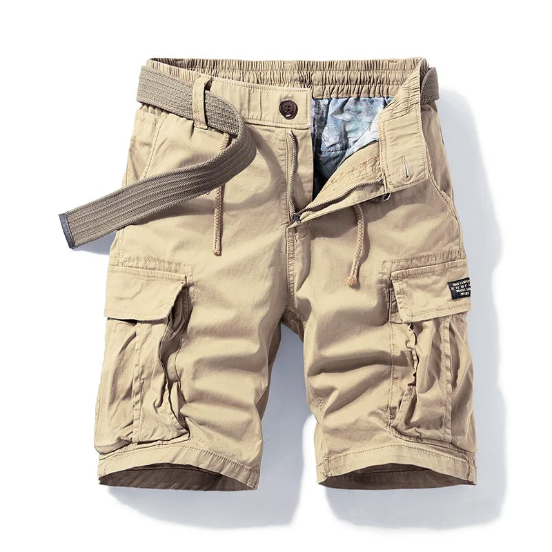 Cargo shorts — durable cotton with multiple pockets — casual