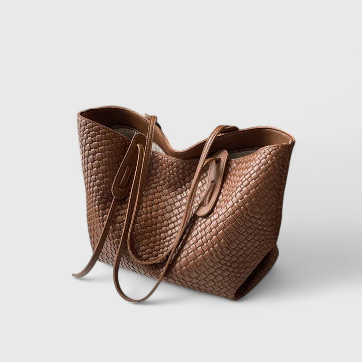 Velká proplétaná dámská taška shopper tote