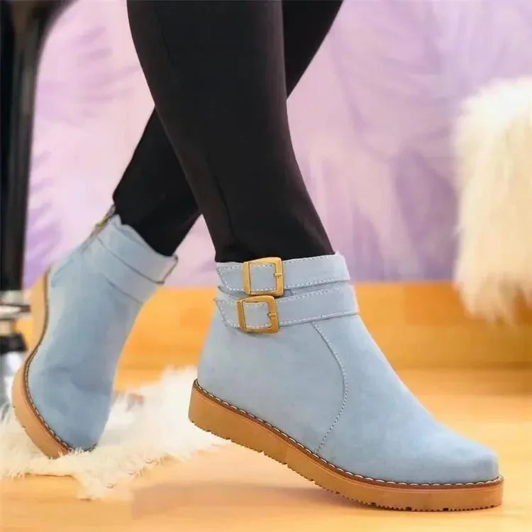 Women's ankle boots — zipper closure — daily use