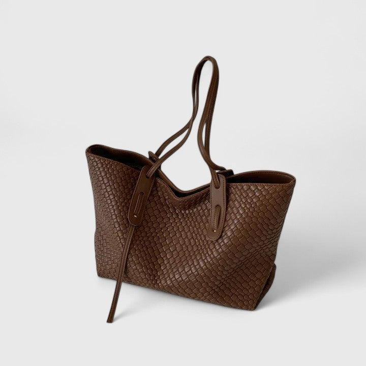 Velká proplétaná dámská taška shopper tote