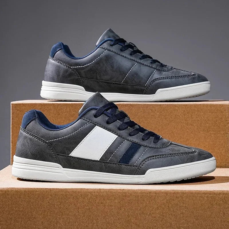 Sneakers Casual da Uomo con Punta Larga e Suola Bassa in TPR