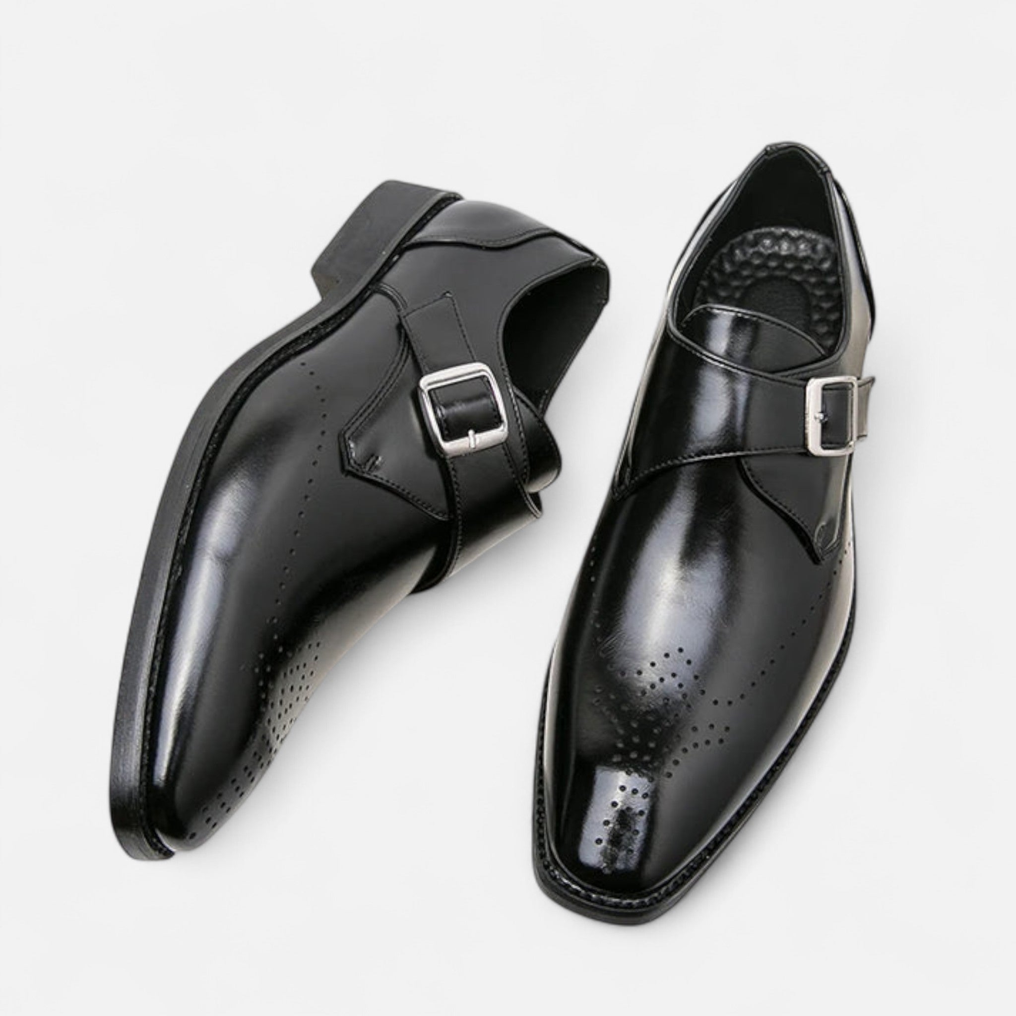 Eliaro Moda | Zapatos Monk Strap Hombre Ashford Puntera Perforada
