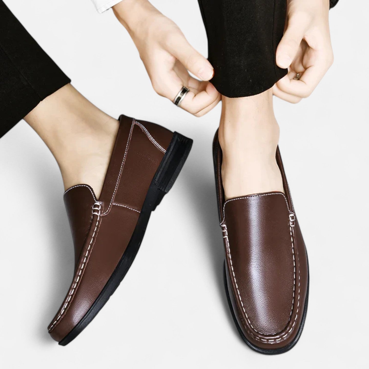Eliaro Moda | Mocasines de Cuero Genuino para Hombre – Elegancia Atemporal, Comodidad Sofisticada