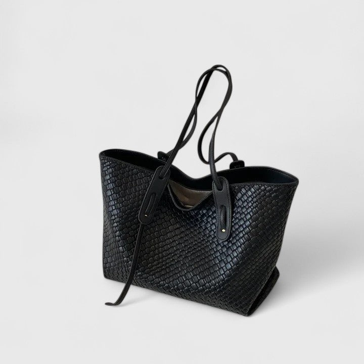 Velká proplétaná dámská taška shopper tote