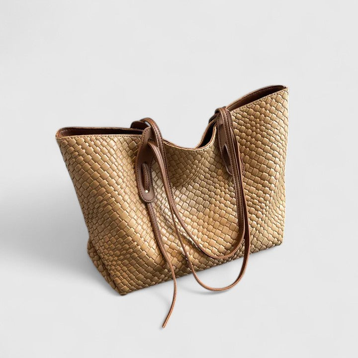 Velká proplétaná dámská taška shopper tote