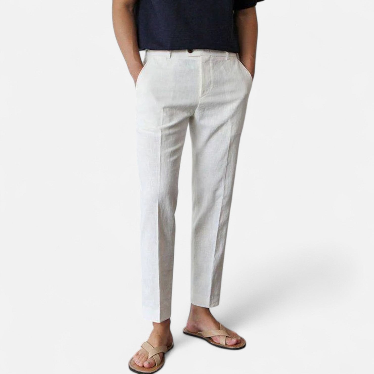 Eliaro Moda | Pantalones de Lino para Hombre – Silueta Atemporal con Estética Old Money y Frescura Natural