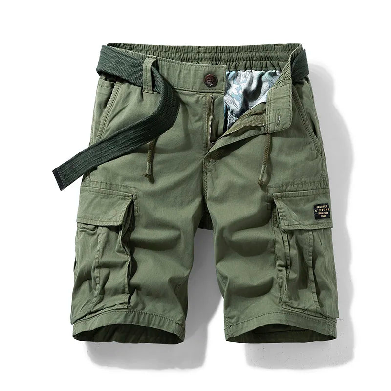 Cargo shorts — durable cotton with multiple pockets — casual