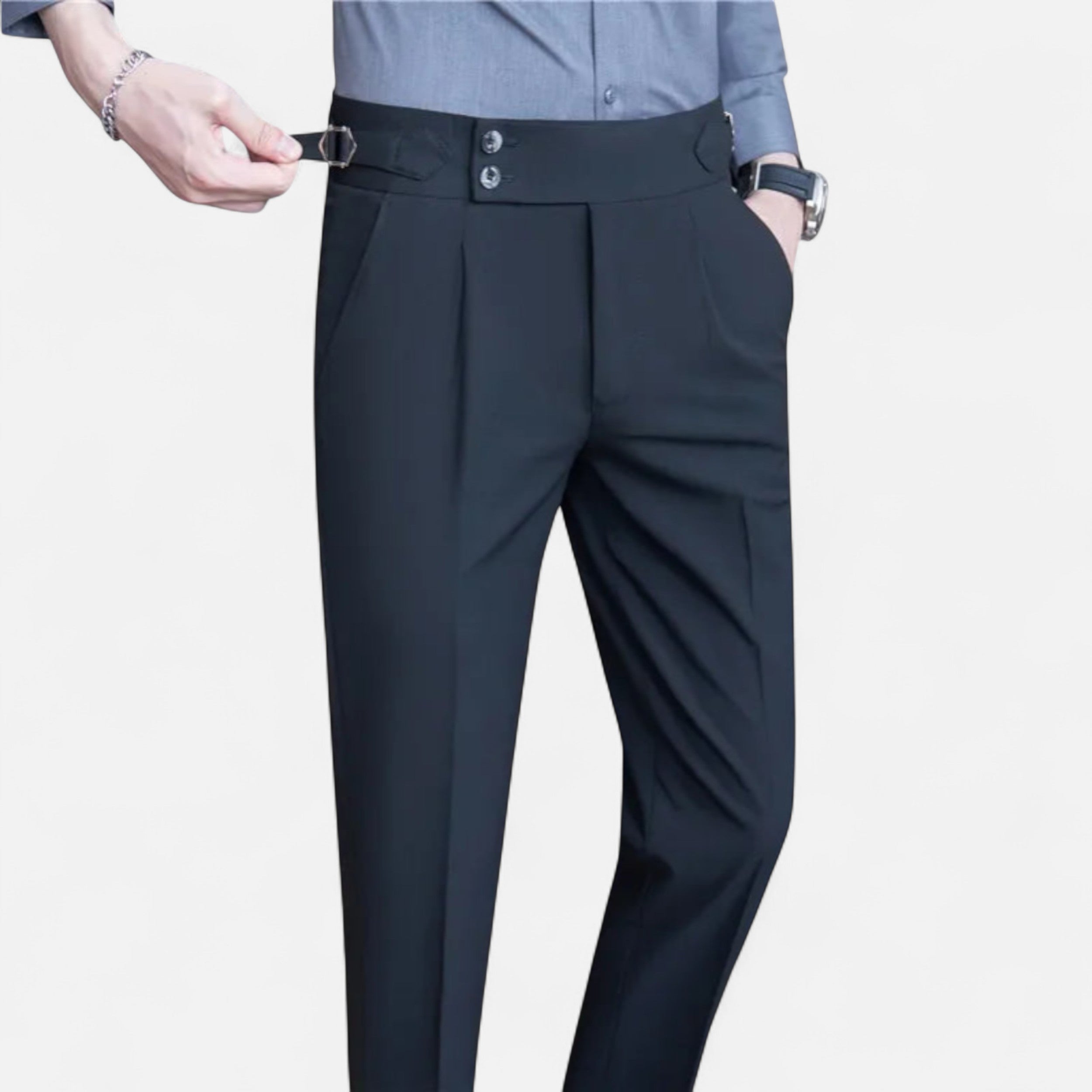 Eliaro Moda | Pantalones Elegantes Hombre Estilo Inglés Ajuste Fino