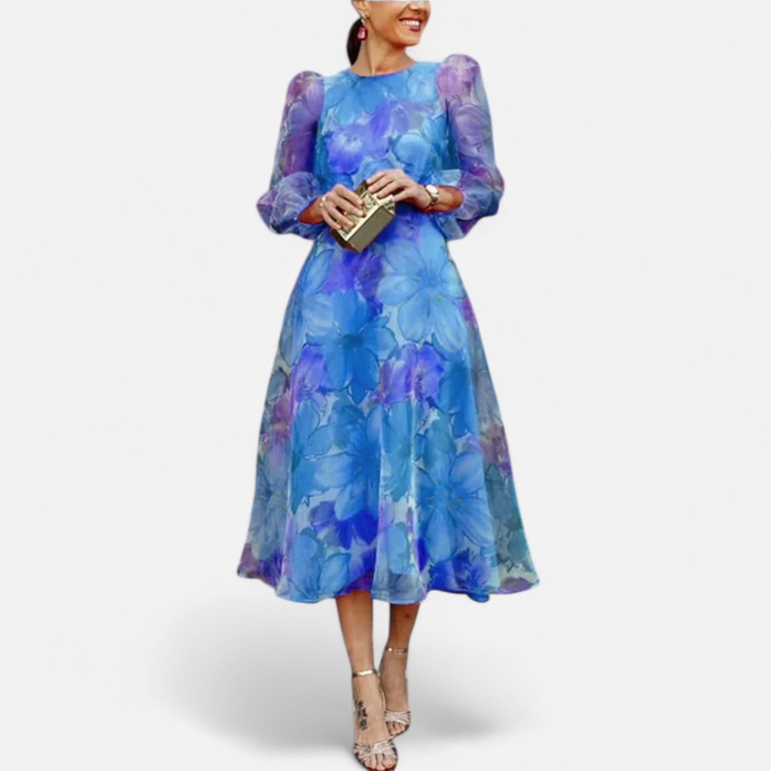 Eliaro Moda | Vestido de Mujer con Estampado Floral – Silueta Elegante con Encanto Natural para Toda Ocasión
