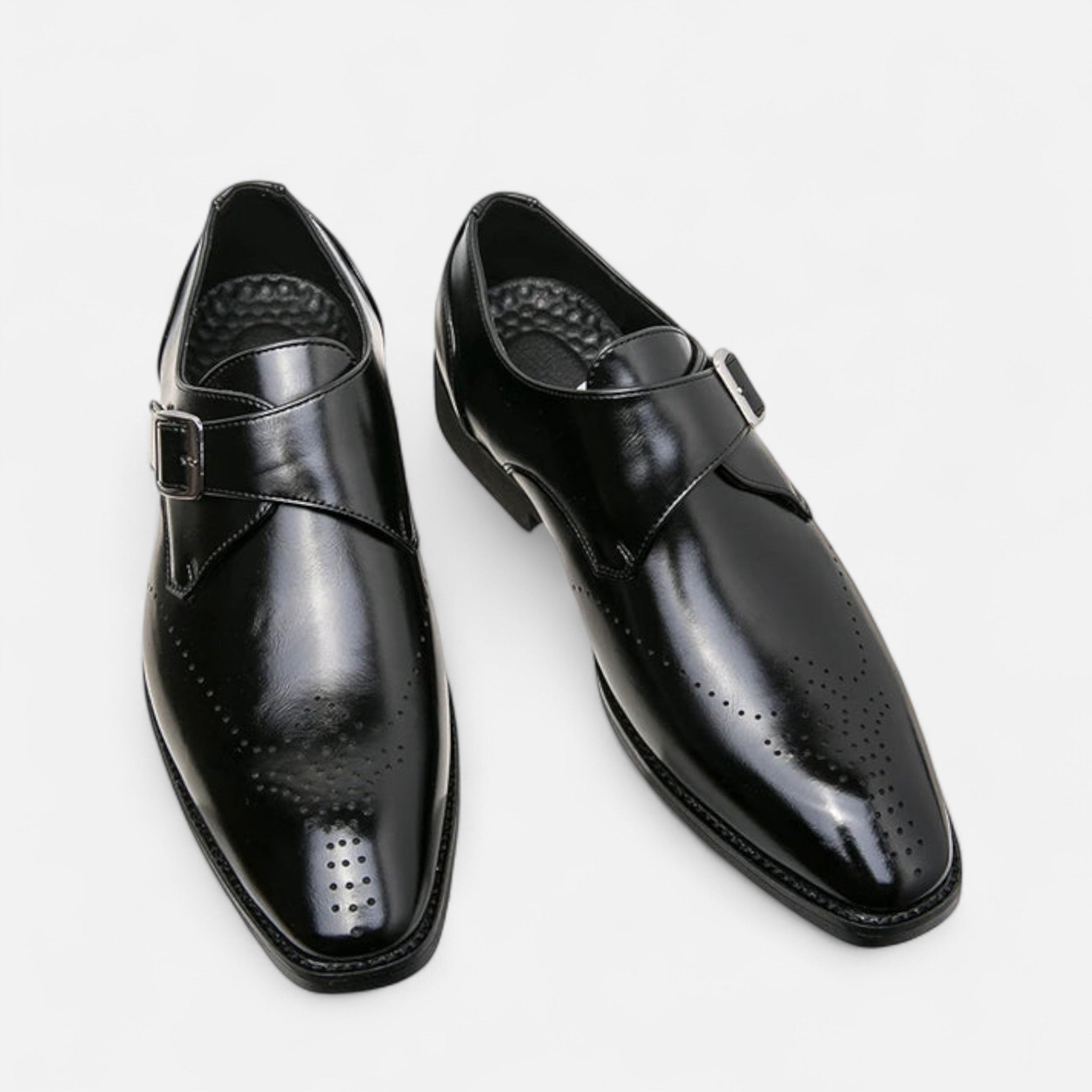 Eliaro Moda | Zapatos Monk Strap Hombre Ashford Puntera Perforada