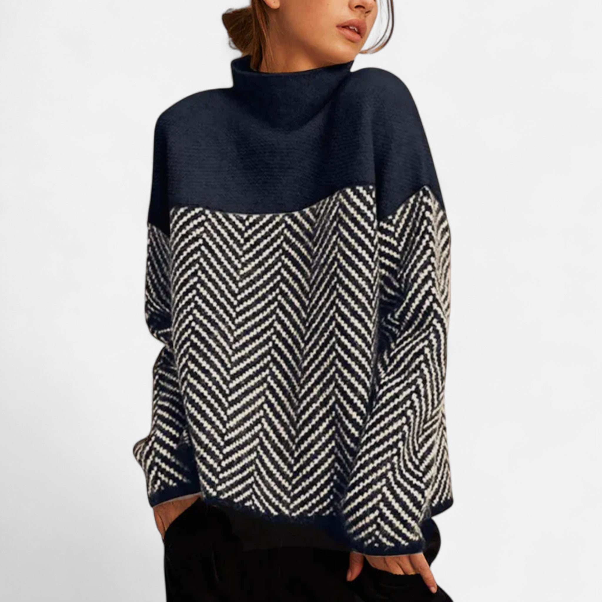 Eliaro Moda | Suéter Mujer Cuello Alto Cachemira Premium