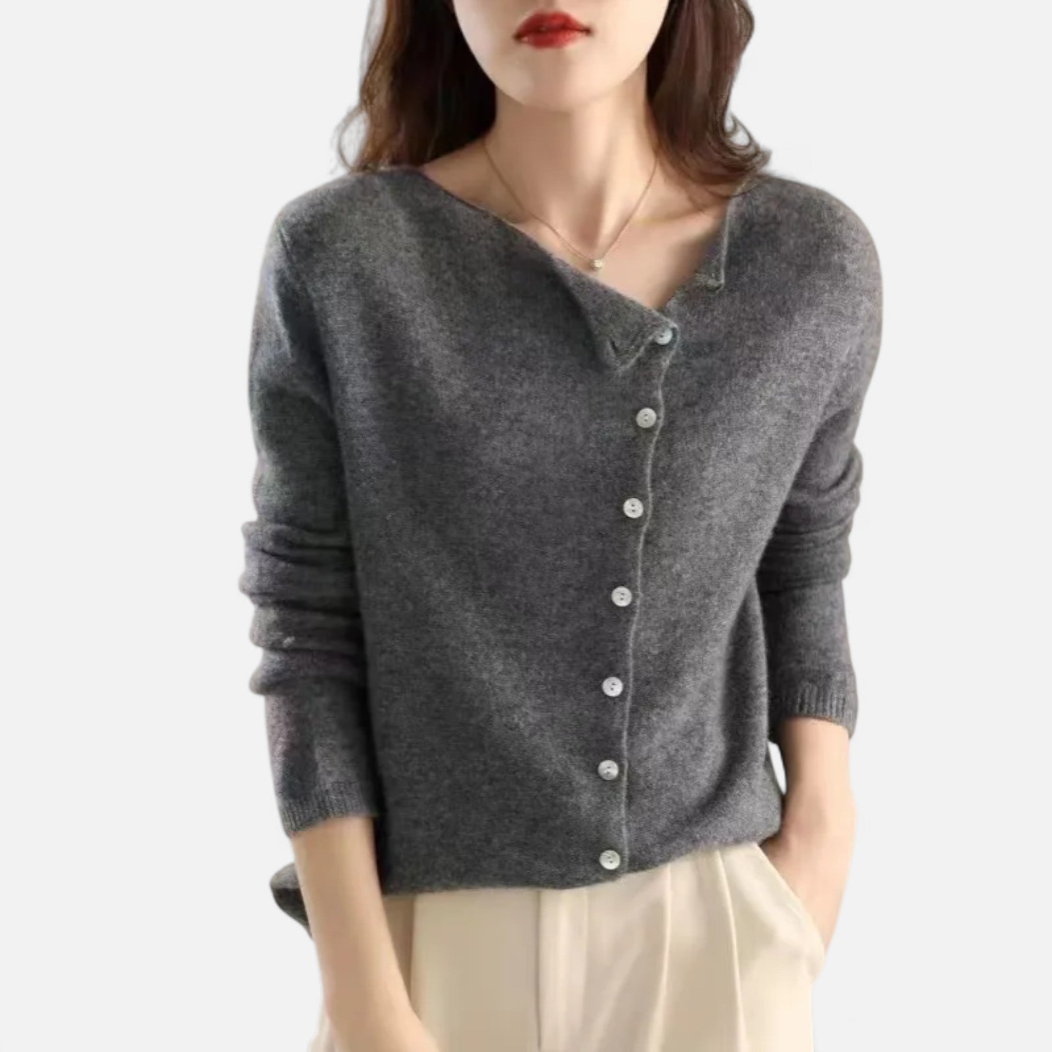 Eliaro Moda | Suéter Mujer Ginevra Elegancia con Botones Icónicos