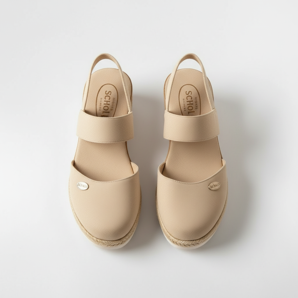 Sandale cu Platformă Stil Espadrile pentru Femei Pantofi cu Platformă din In
