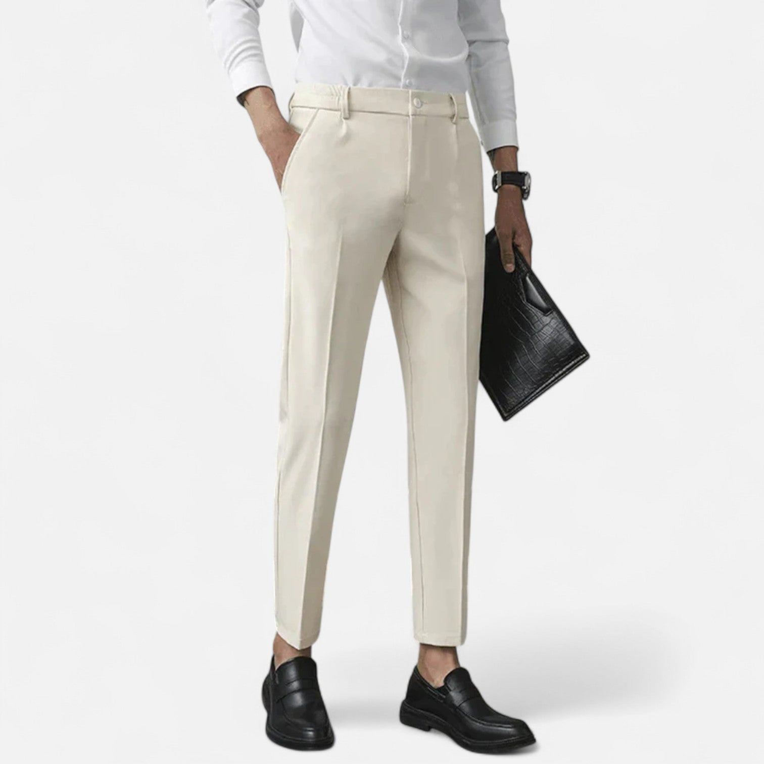 Eliaro Moda | Pantalones Stretch para Hombre – Flexibilidad Dinámica, Estilo Contemporáneo