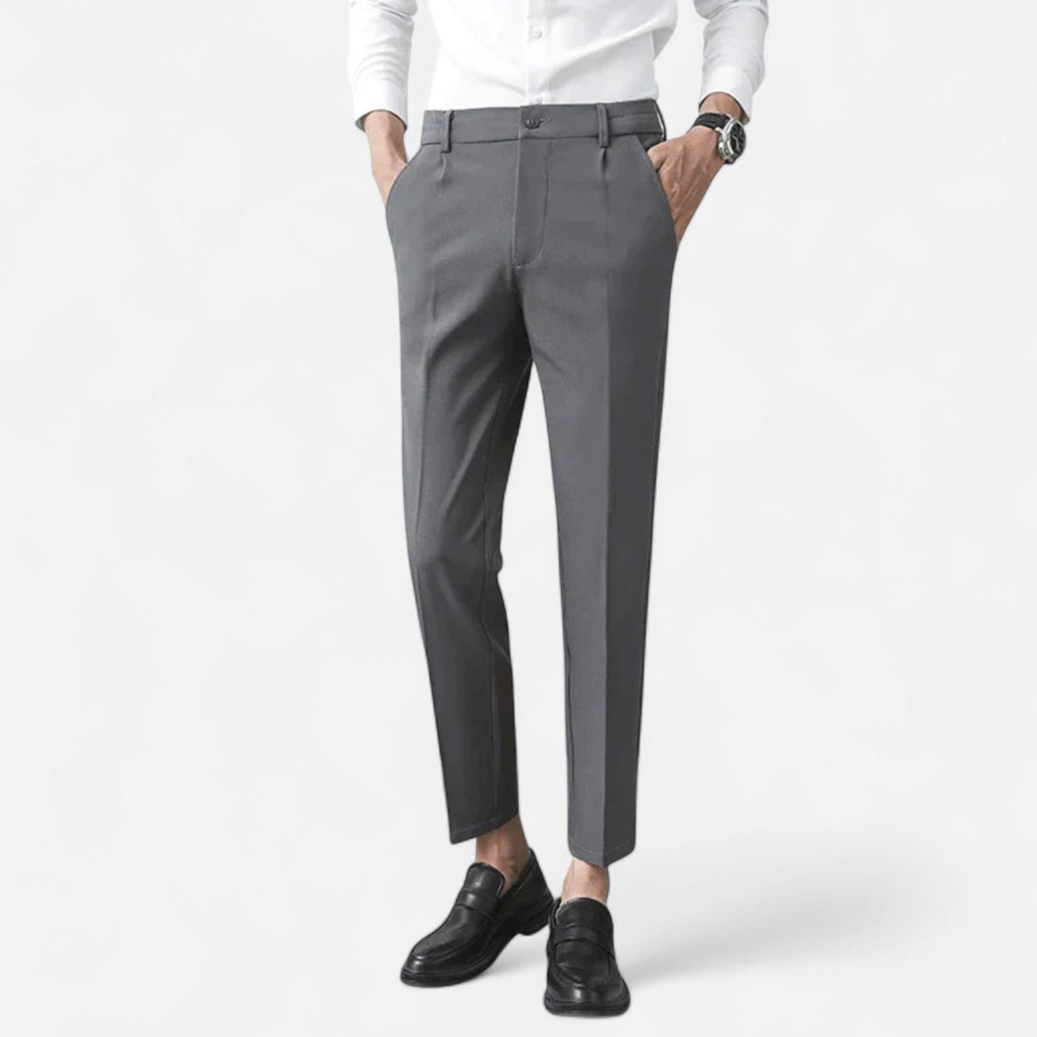 Eliaro Moda | Pantalones Stretch para Hombre – Flexibilidad Dinámica, Estilo Contemporáneo