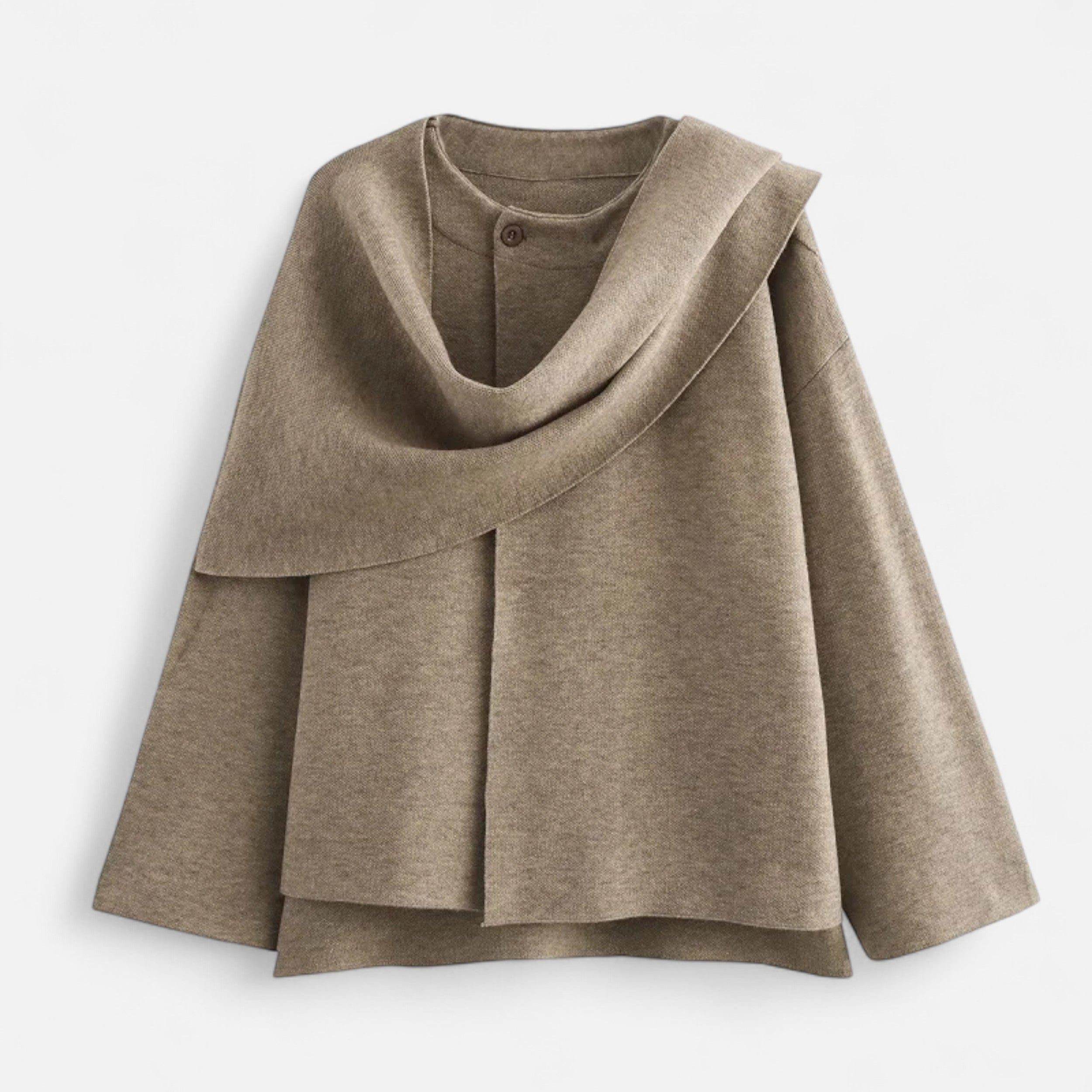 Eliaro Moda | Abrigo Mujer Invierno Acolchado con Bufanda Asimétrica