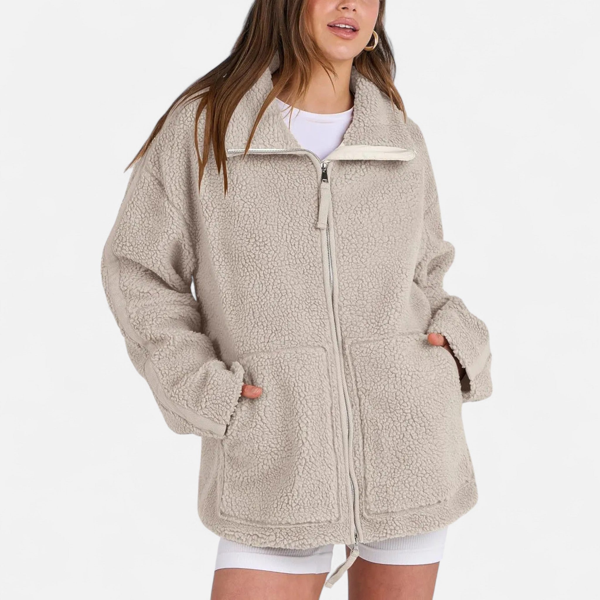 Eliaro Moda | Chaqueta de Invierno con Cremallera y Corte Estructurado de Lujo