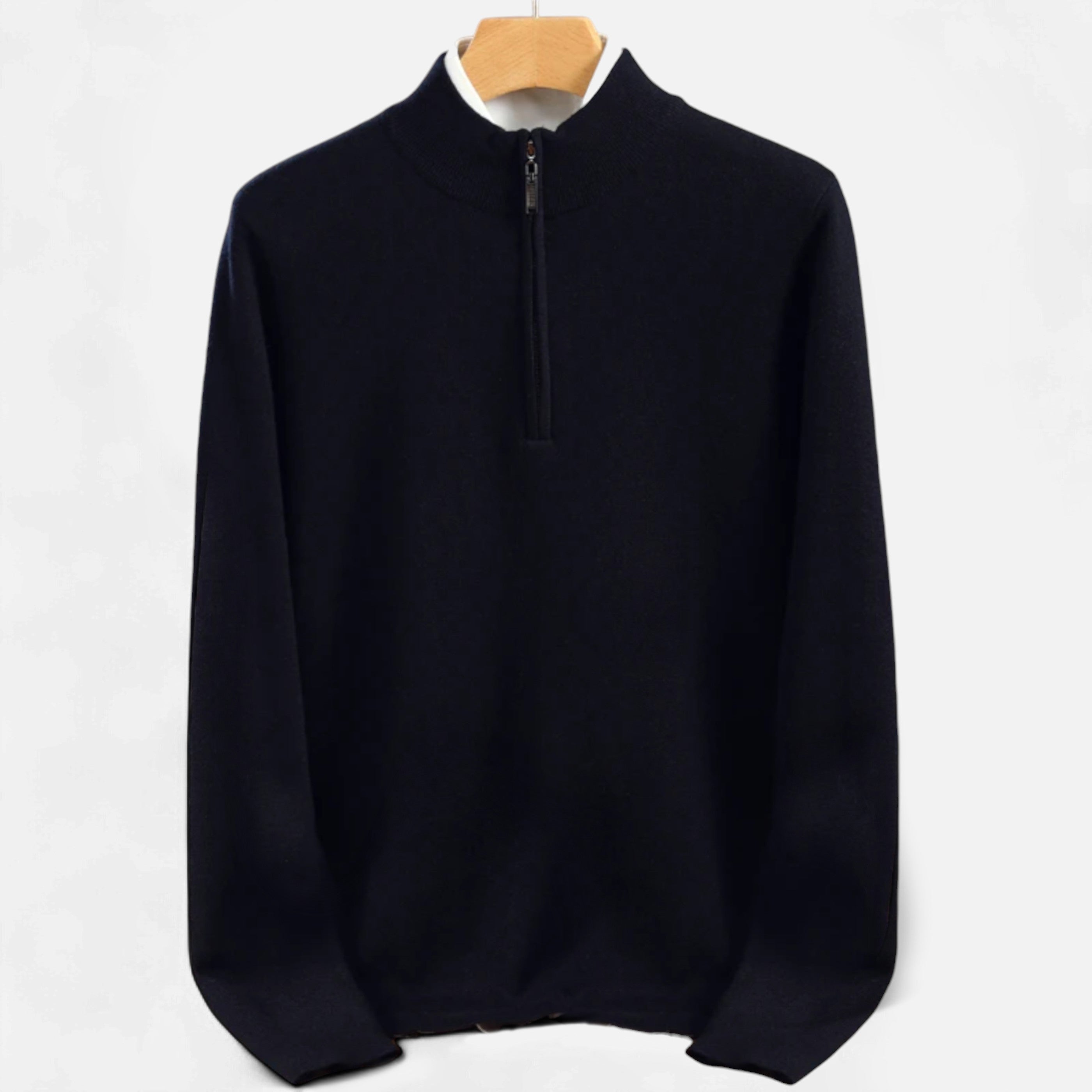 Eliaro Moda | Suéter Hombre Lana Merino Media Cremallera Cuello Semi Alto