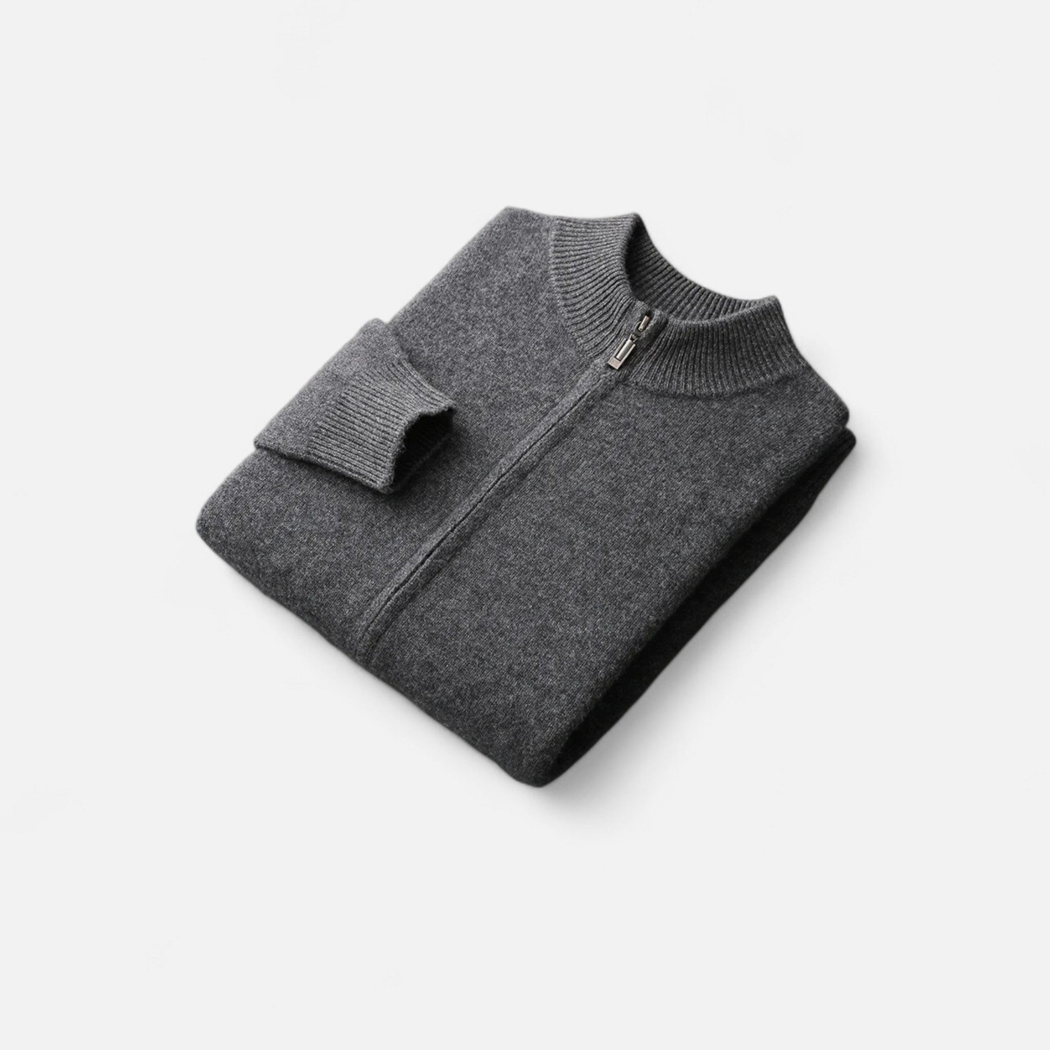 Eliaro Moda | Suéter Hombre Lana Merino Cuello Alto Cremallera