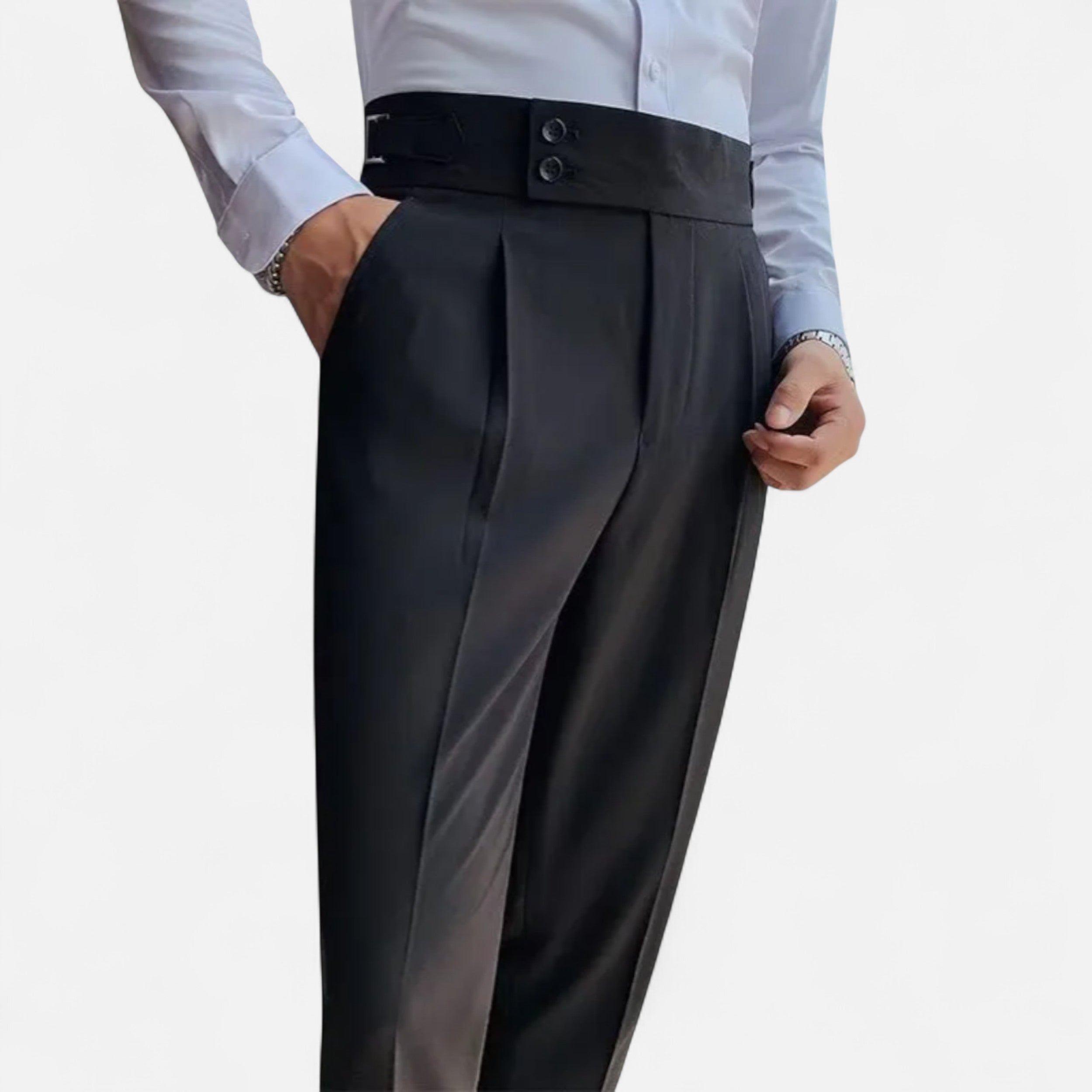 Eliaro Moda | Pantalones Elegantes Hombre Estilo Inglés Ajuste Fino