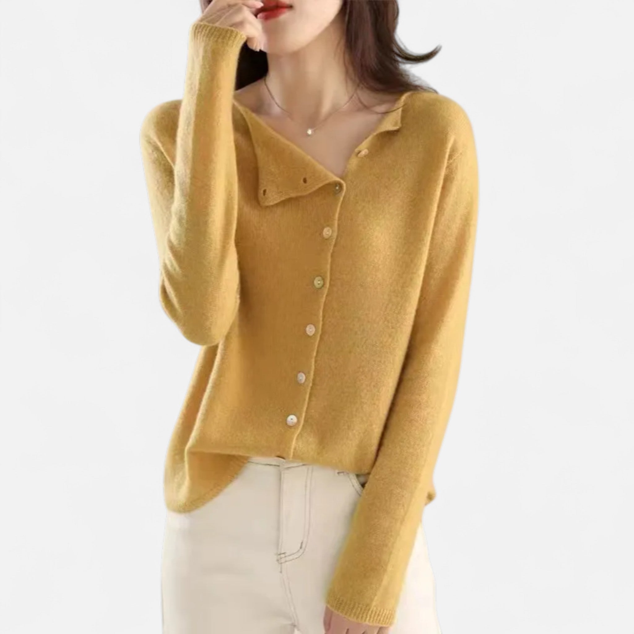 Eliaro Moda | Suéter Mujer Ginevra Elegancia con Botones Icónicos