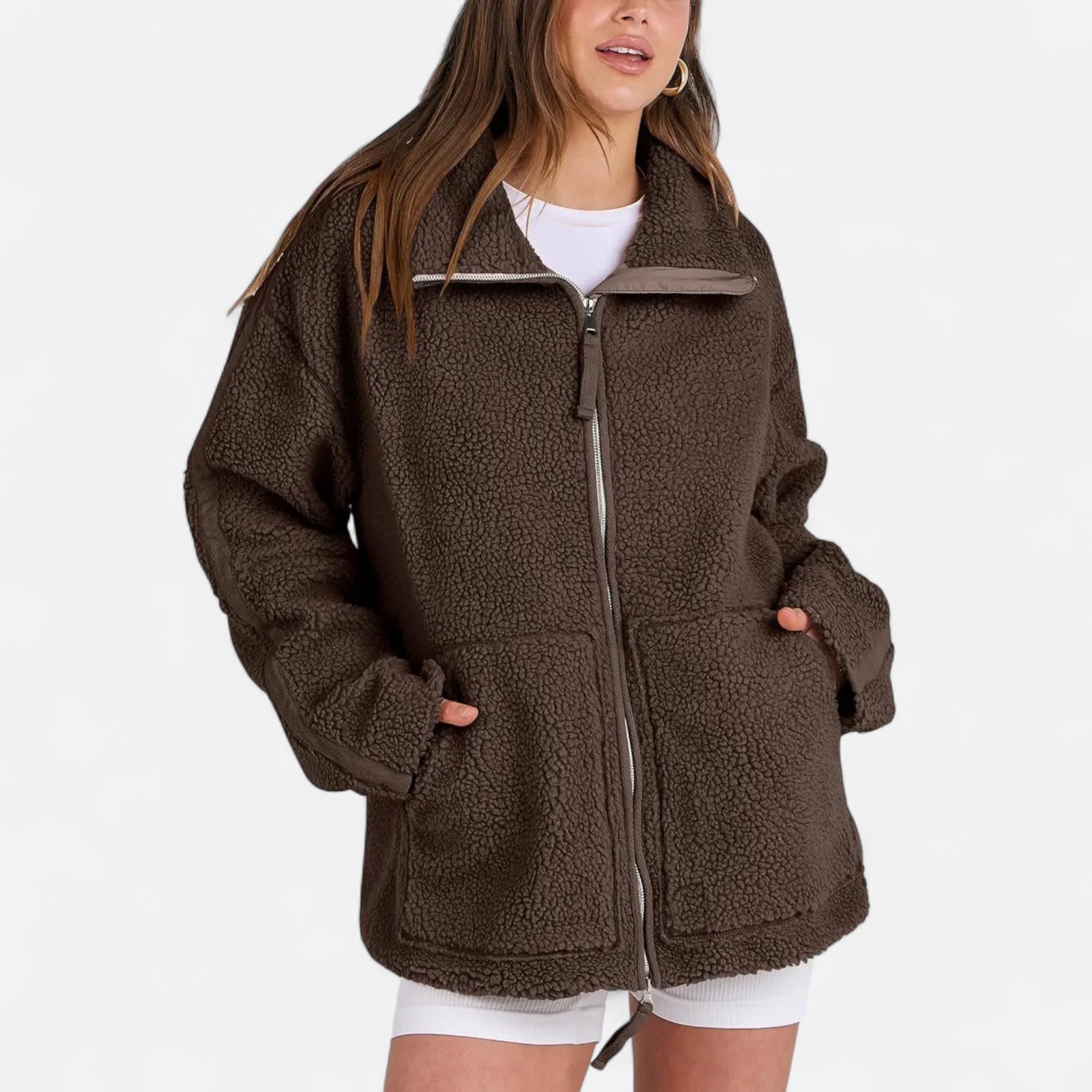 Eliaro Moda | Giacca Invernale con Zip e Taglio Strutturato di Lusso