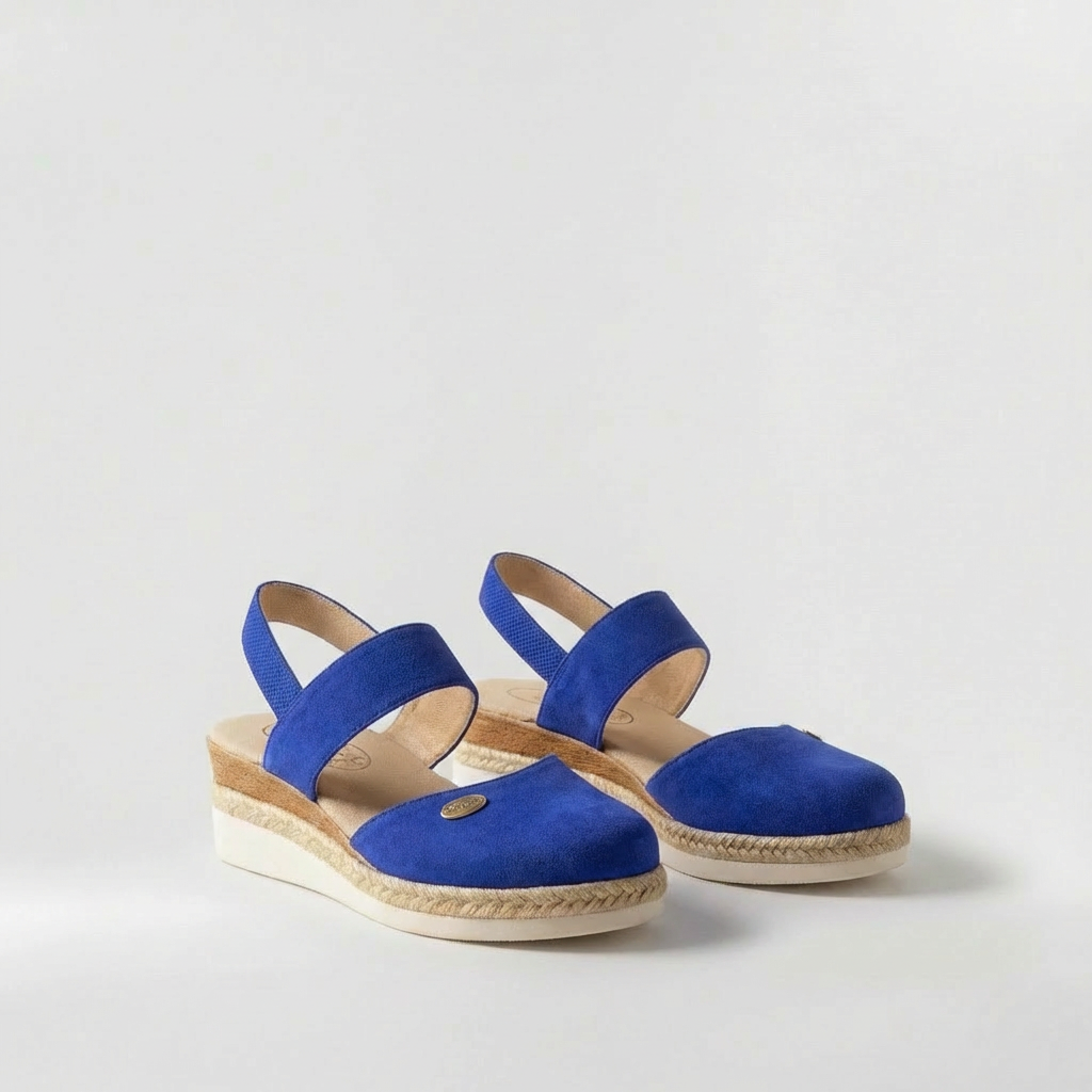Sandale cu Platformă Stil Espadrile pentru Femei Pantofi cu Platformă din In