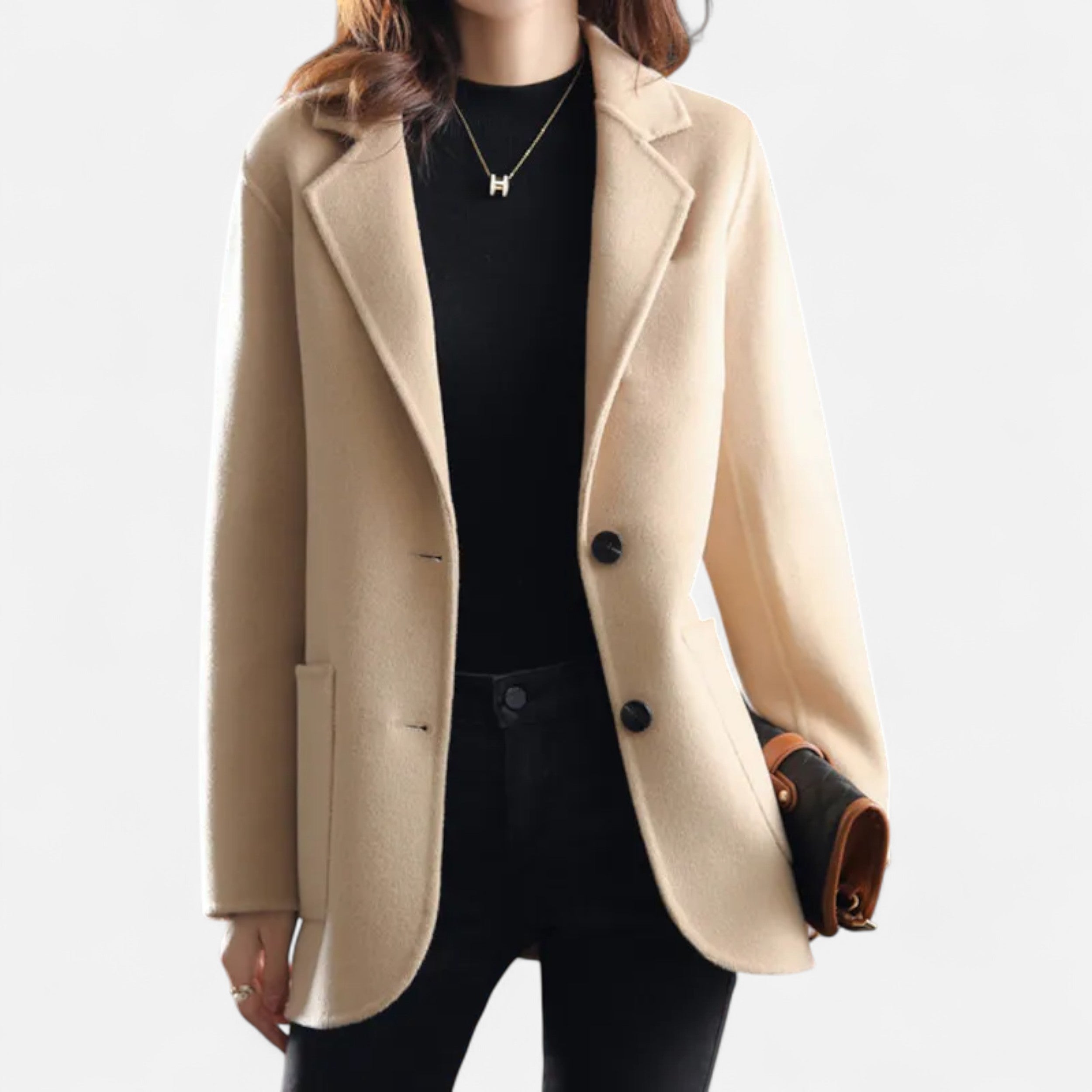 Eliaro Moda | Abrigo Mujer Lana Gruesa Corte Slim Elegante
