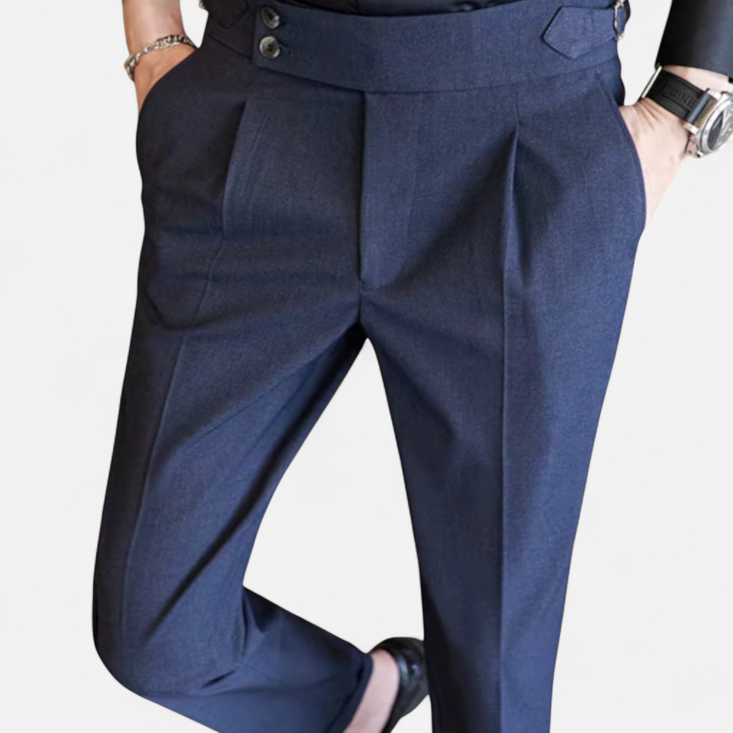 Eliaro Moda | Pantalones Elegantes Hombre Estilo Inglés Ajuste Fino