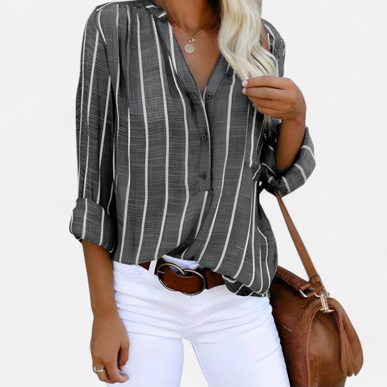 Eliaro Moda | Blusa de Mujer a Rayas – Elegancia Ligera, Estilo Atemporal