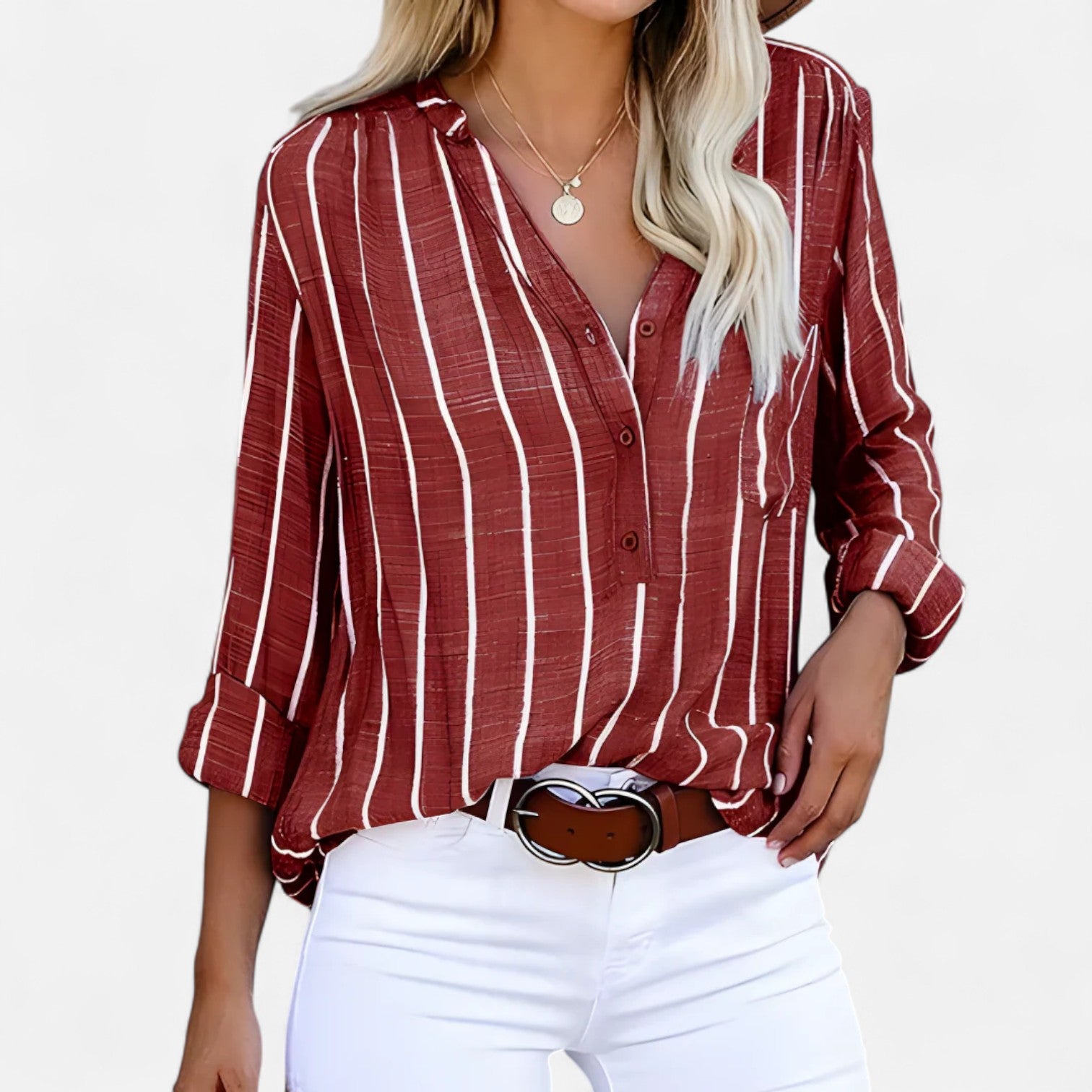 Eliaro Moda | Blusa de Mujer a Rayas – Elegancia Ligera, Estilo Atemporal