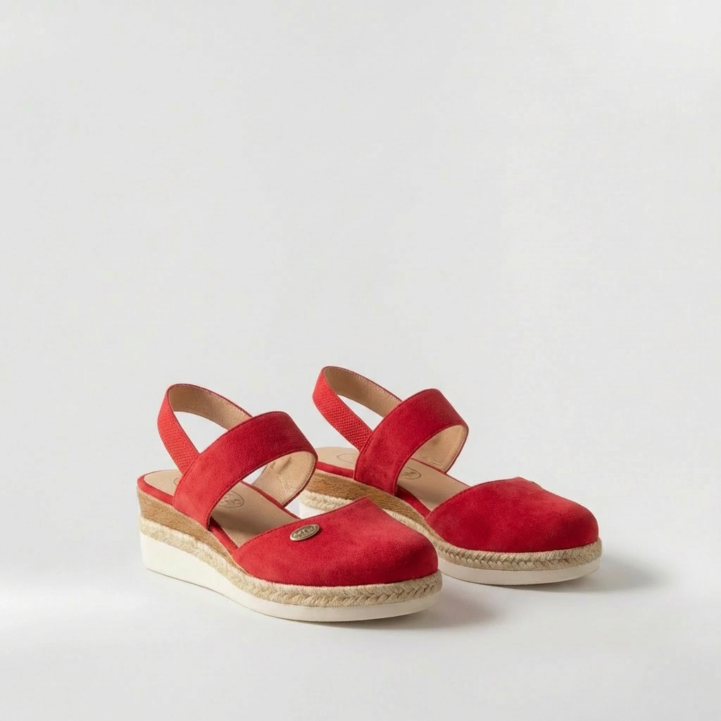 Sandale cu Platformă Stil Espadrile pentru Femei Pantofi cu Platformă din In