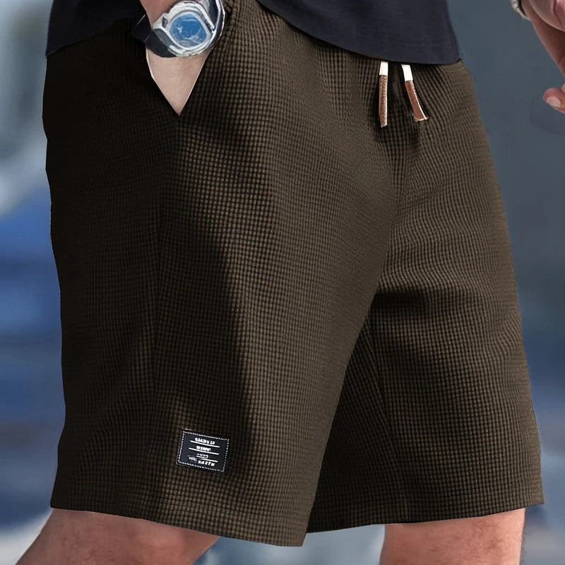 Pantaloncini da uomo - taglio regolare con coulisse - casual quotidiano