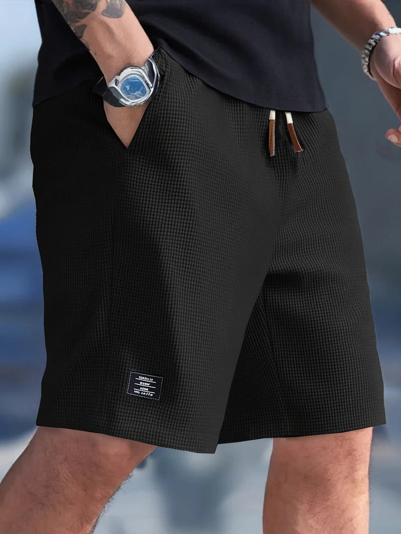 Pantaloncini da uomo - taglio regolare con coulisse - casual quotidiano