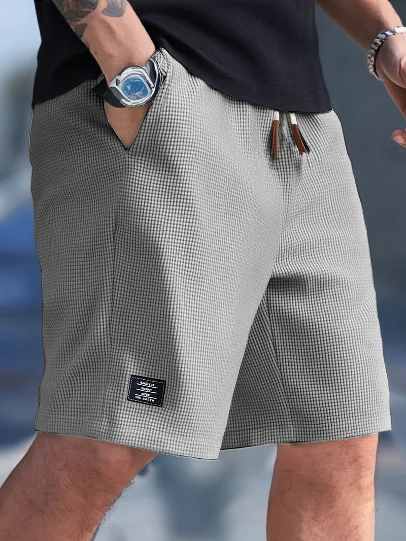 Pantaloncini da uomo - taglio regolare con coulisse - casual quotidiano