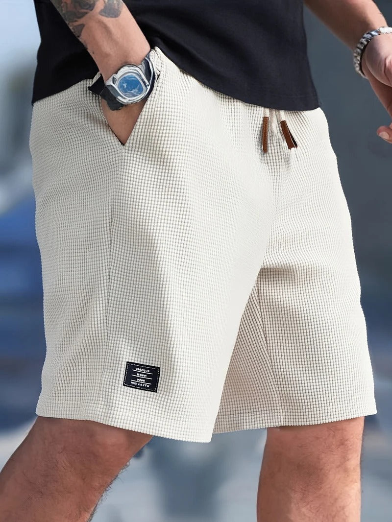 Pantaloncini da uomo - taglio regolare con coulisse - casual quotidiano