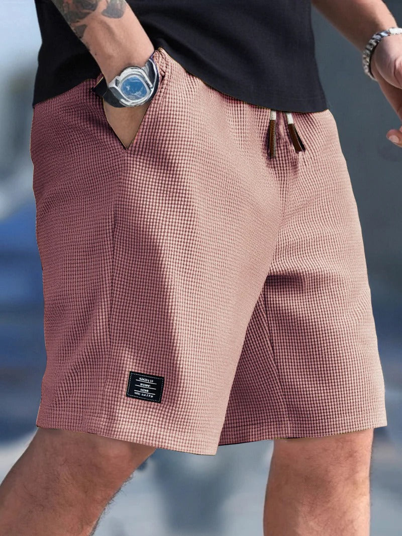 Pantaloncini da uomo - taglio regolare con coulisse - casual quotidiano